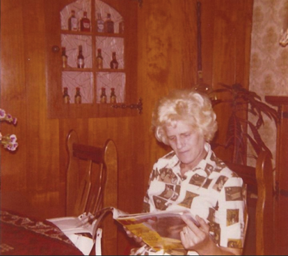 Marietje Verbeek / van de Moosdijk, at Home, year 1977, Eindhoven, The Netherlands